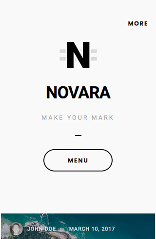 Novara: A Photo-Focused Content Theme for WordPress mobile screenshot