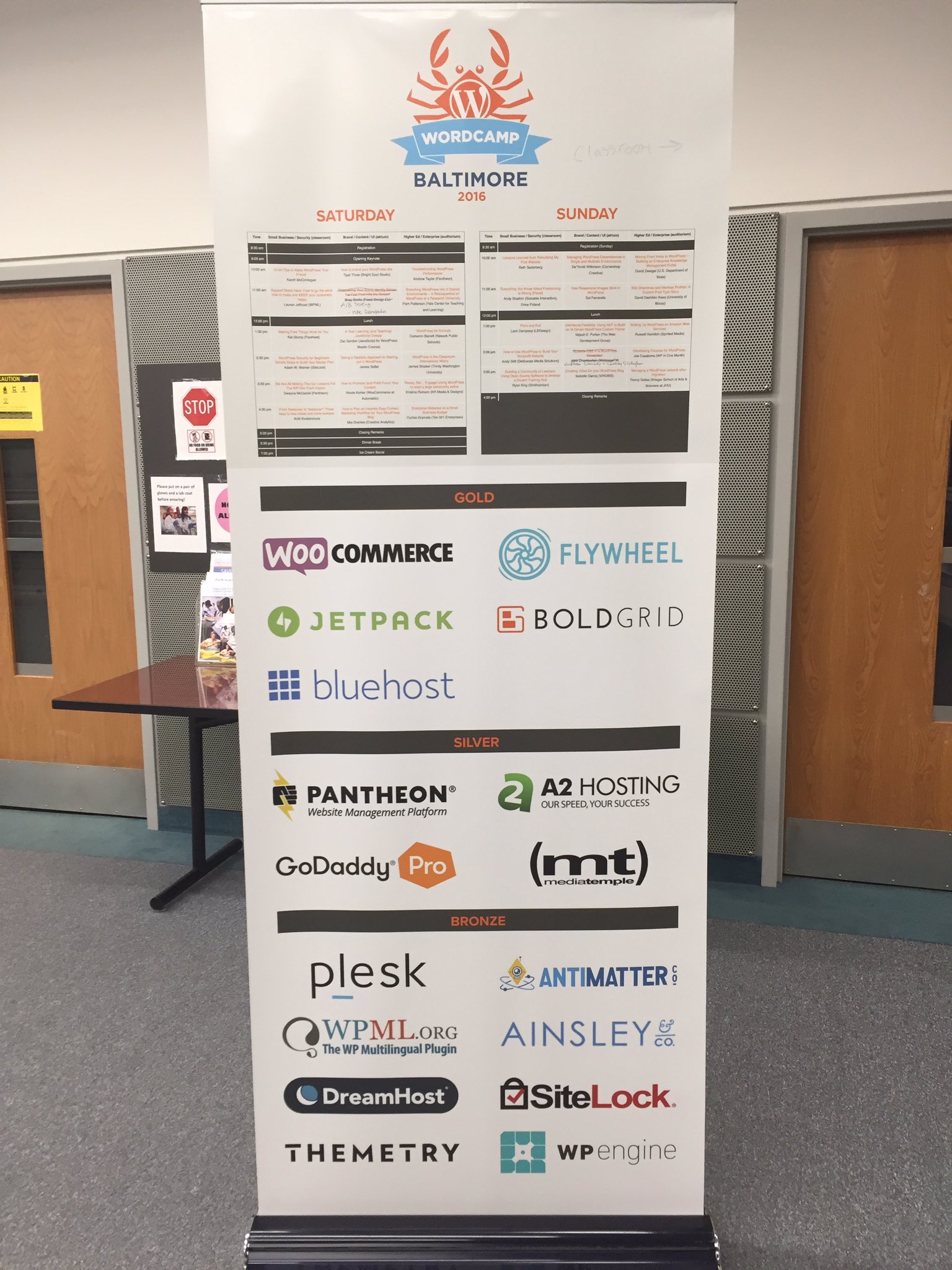 WordCamp Baltimore sponsorship banner
